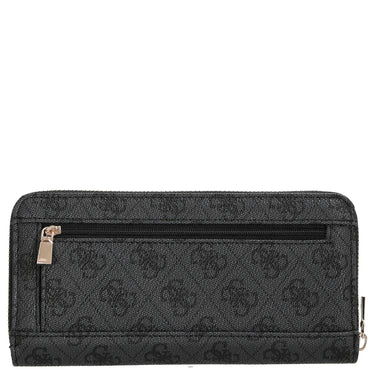 Guess Brenton SLG Large Zip Around - Geldbörse 12cc 21 cm (coal logo) - Markenkoffer