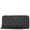 Guess Brenton SLG Large Zip Around - Geldbörse 12cc 21 cm (coal logo)