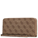 Guess Brenton SLG Large Zip Around - Geldbörse 12cc 21 cm (latte logo) - Markenkoffer