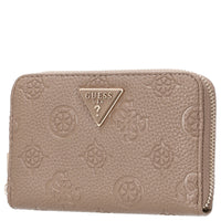 Guess Cresidia II SLG Med Zip Around - Geldbörse (dark taupe logo) - Markenkoffer