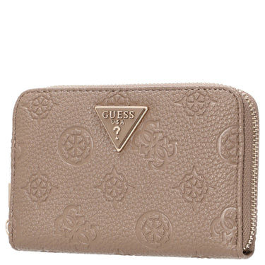 Guess Cresidia II SLG Med Zip Around - Geldbörse (dark taupe logo) - Markenkoffer