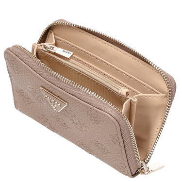 Guess Cresidia II SLG Med Zip Around - Geldbörse (dark taupe logo) - Markenkoffer