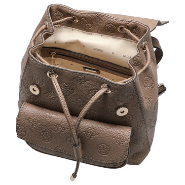 Guess Cresidia II SML - Rucksack (dark taupe logo) - Markenkoffer