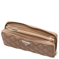 Guess Guilly II SLG Zip Around L - Geldbörse 12cc 20.5 cm (beige) - Markenkoffer