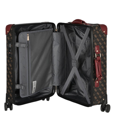 Guess Latona 18 IN - 4 - Rollen - Kabinentrolley S (brown logo) - Markenkoffer