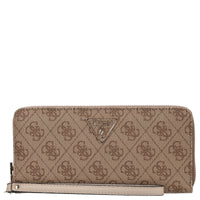 Guess Laurel II SLG Large Zip Around - Geldbörse 12cc 20.5 cm (latte logo)