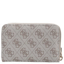 Guess Laurel II SLG Medium Zip Around - Geldbörse 4cc 14.5 cm (dark taupe logo) - Ansicht 4