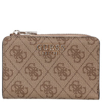 Guess Laurel II SLG Zip Around - Kreditkartenetui 4cc 12 cm (latte logo) - Markenkoffer