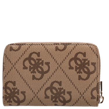 Guess Laurel ll SLG Med Zip - Geldbörse 6cc 14 cm (latte logo/brown) - Markenkoffer
