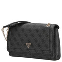 Guess Noelle II Convertible Xbody Flap - Umhängetasche 24 cm (coal logo) - Markenkoffer