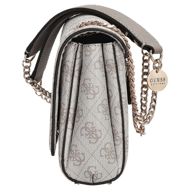 Guess Noelle II Convertible Xbody Flap - Umhängetasche 24 cm (dark taupe logo) - Markenkoffer