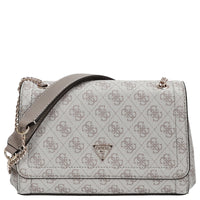 Guess Noelle II Convertible Xbody Flap - Umhängetasche 24 cm (dark taupe logo) - Markenkoffer