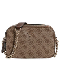 Guess Noelle II Crossbody - Umhängetasche 20 cm (latte logo/brown) - Markenkoffer