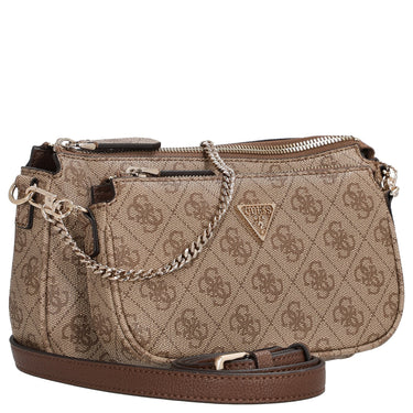 Guess Noelle II DBL - Umhängetasche 24 cm (latte logo/brown) - Markenkoffer