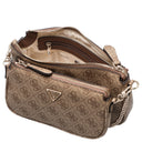Guess Noelle II DBL - Umhängetasche 24 cm (latte logo/brown) - Markenkoffer