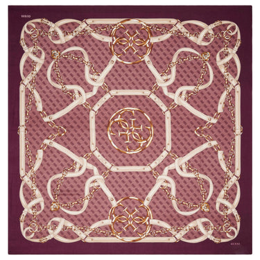 Guess Noelle Printed Kefiah - Tuch 130x130 cm (wine) - Markenkoffer