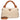Guess Shaida - Henkeltasche (natural/cognac) - Markenkoffer