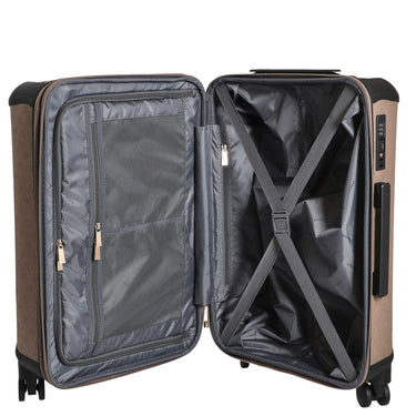 Guess Wilder 22 IN - 4 - Rollen - Trolley M 64 cm erw. (dark taupe logo) - Markenkoffer
