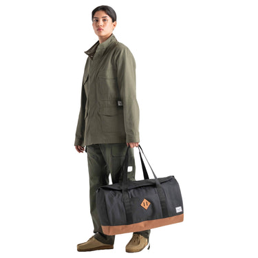 Herschel Heritage Duffle - Reisetasche 52 cm (black/saddle brown) - Markenkoffer