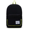 Herschel Pop Quiz 22 - Rucksack 43 cm (black enzyme ripstop/black /safety yellow)