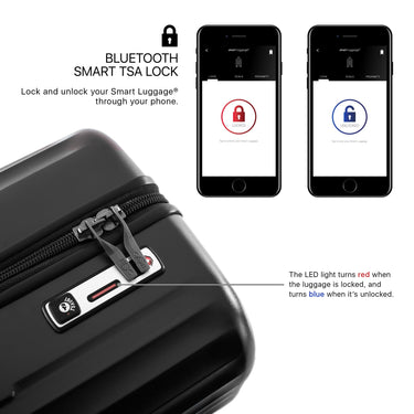 Heys SmartLuggage - 4-Rollen-Kabinentrolley S (silber) - Ansicht 8