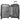 Heys Vantage Smart Access - 4 - Rollen - Trolley M 66 cm erw. (schwarz) - Markenkoffer
