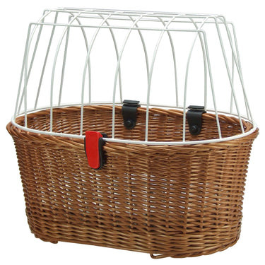 KLICKfix Doggy Basket 40 - Hundefahrradkorb (Korbklip) 52 cm (braun) - Markenkoffer
