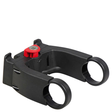 KLICKfix Lenker - Adapter E mit Schloss (für E - Bikes) (black) - Markenkoffer