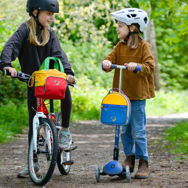 tasche für kinderfahrrad KLICKfix Lori Bag blau – Markenkoffer