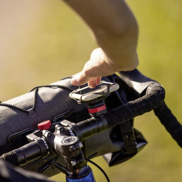 KLICKfix PhonePad Smartphone - Halterung inkl. Quad Mini Adapter 11 cm (black) - Markenkoffer