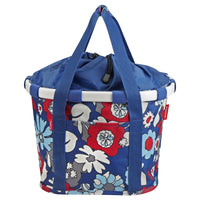 KLICKfix reisenthel Bikebasket 15 - Lenkerkorb 35 cm (florist indigo) - Markenkoffer