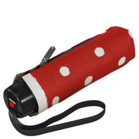 Knirps T.020 Small Manual - Taschenschirm Regenschirm (dot art red) - Markenkoffer
