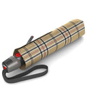 Knirps T.200 M Duomatic - Taschenschirm Regenschirm (check beige) - Markenkoffer
