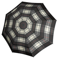 Knirps T.200 M Duomatic - Taschenschirm Regenschirm (check black/white) - Markenkoffer