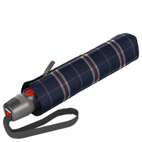 Knirps T.200 M Duomatic - Taschenschirm Regenschirm (check black/white) - Markenkoffer