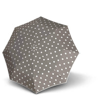 Knirps T.200 M Duomatic - Taschenschirm Regenschirm (dot art taupe) - Markenkoffer