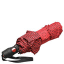 Knirps T.200 M Duomatic - Taschenschirm Regenschirm Ecorepel (Farbe: focus red) - Markenkoffer