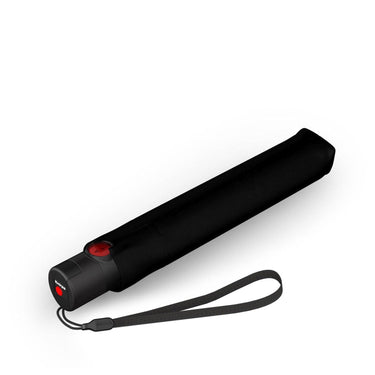 Knirps U.200 Ultra Light Duomatic - Taschenschirm Regenschirm (black with rose coating) - Markenkoffer