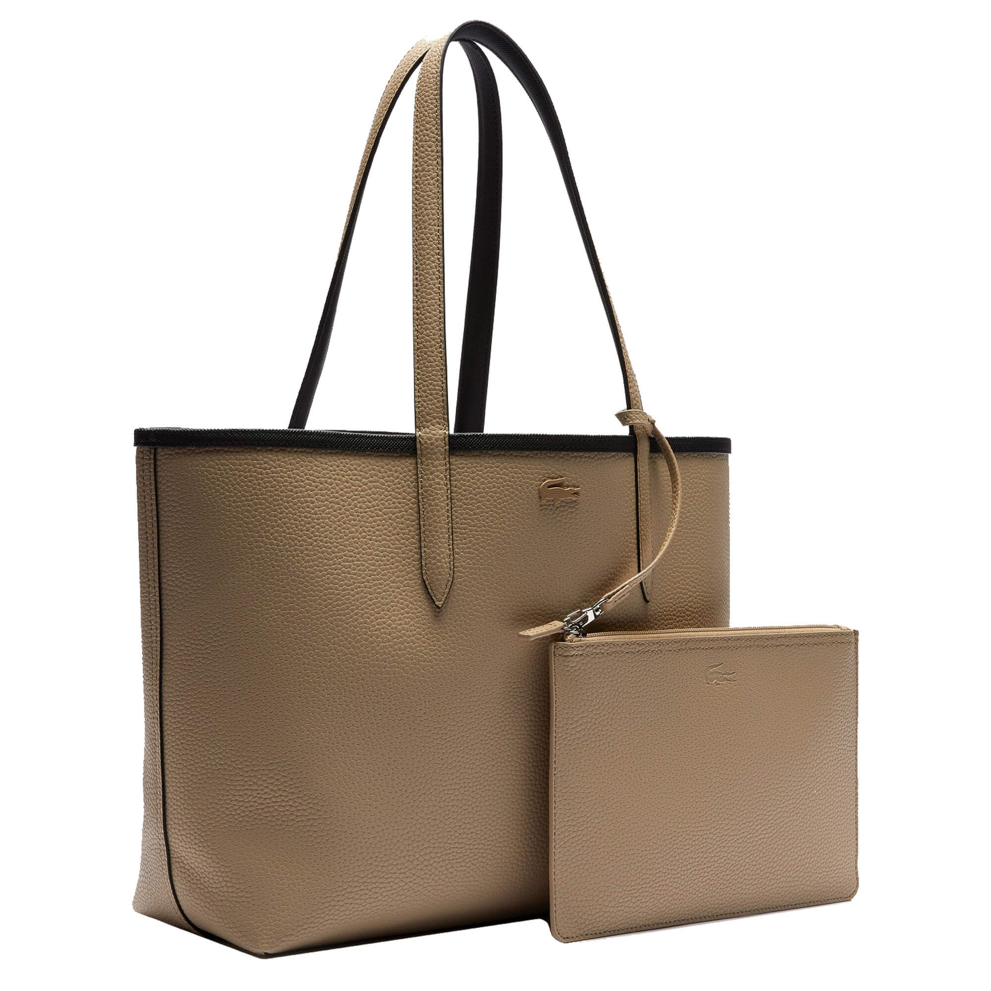 Lacoste Anna Shopper 35 cm Reversible Tote Bag in Black