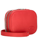 Lacoste Croco Crew - Umhängetasche Leder 16 cm (pompier) - Markenkoffer