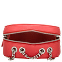 Lacoste Croco Crew - Umhängetasche Leder 16 cm (pompier) - Markenkoffer