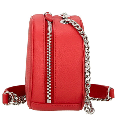 Lacoste Croco Crew - Umhängetasche Leder 16 cm (pompier) - Markenkoffer