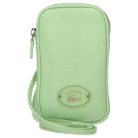 Lacoste Origin Croc - Handytasche mit Kontrast - Krokodil 17 cm (asch) - Markenkoffer