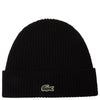 Lacoste Unisex Beanie - Mütze aus gerippter Wolle (black)
