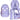 Lässig Bold Origin - Schulrucksack 46.5 cm (Lavender) - Markenkoffer