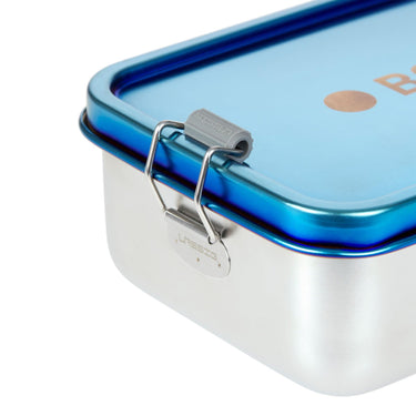 Lässig Lunchbox Stainless Steel Solid 18 cm - Brotzeitbox (Bold Blue/Purple) - Markenkoffer