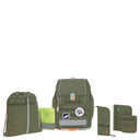 Lässig School Set Boxy Unique - Schulranzen Set 7tlg. (Olive)