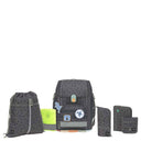 Lässig School Set Boxy Unique - Schulranzen Set 7tlg. (Speckles Anthracite)