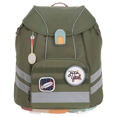 Lässig School Set Flexy Unique - Schulranzen Set 7tlg. (Olive) - Markenkoffer