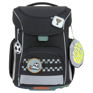 Lässig School Set Slim Unique - Schulranzen Set 7tlg. (Black) - Markenkoffer